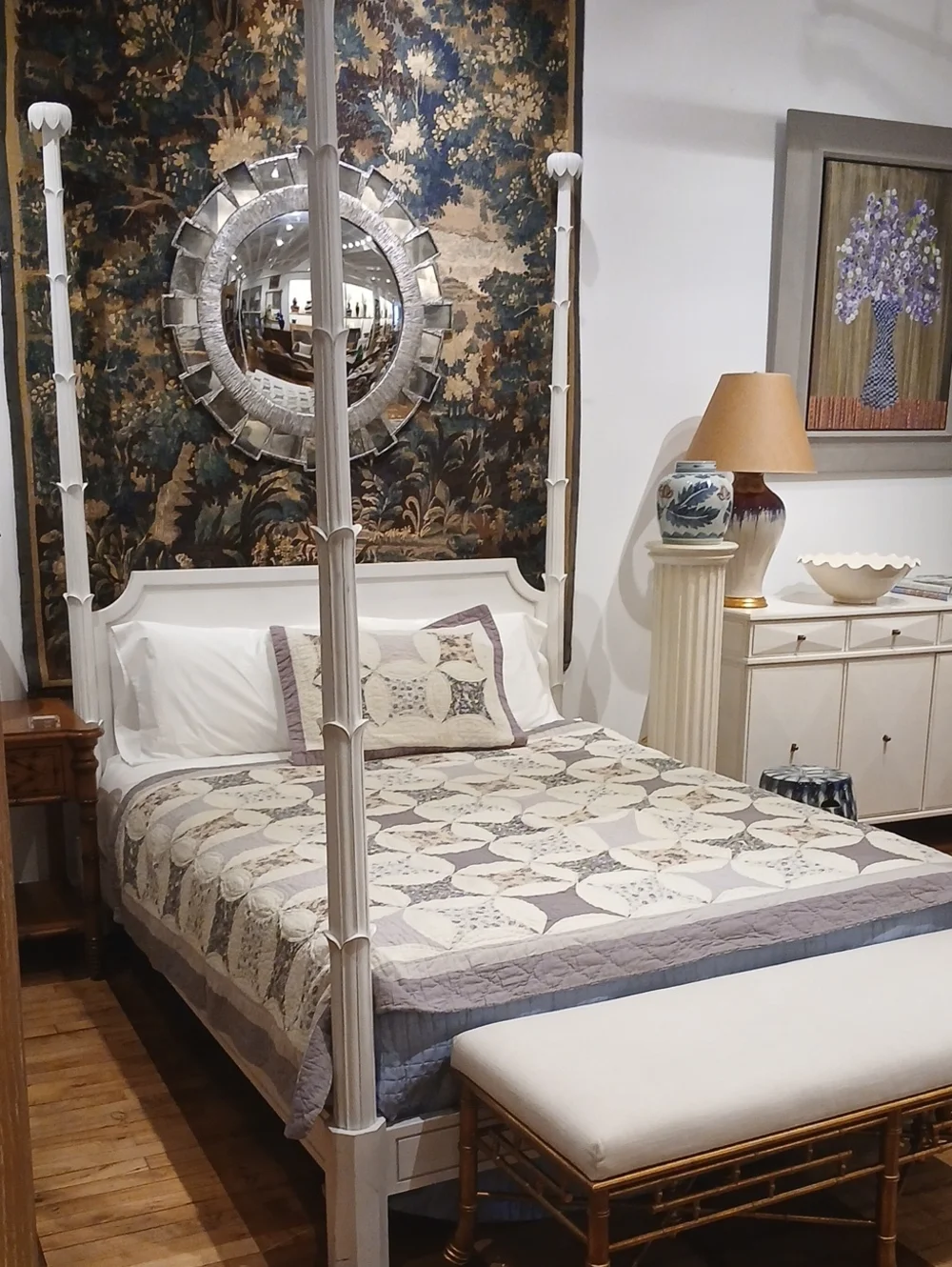 Beautiful Cottagecore  Twin Quilted Patchwork Bedspread & Matching Sham Set 🌟